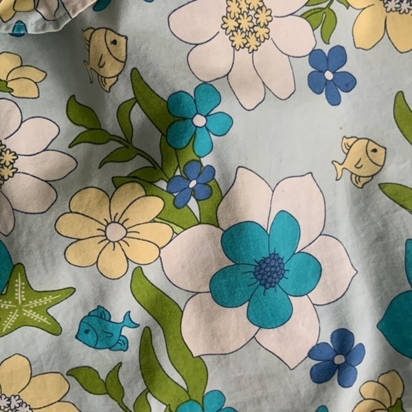 Gymboree Floral Ocean Top Blue 12 18 months - Picture 4 of 4